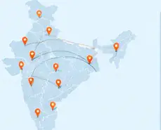 Illustrative India-wide Sanghavi Unbreakable distribution network coverage