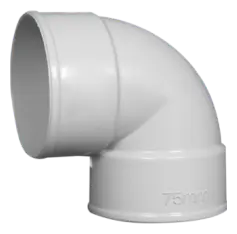 White PVC Elbow ECO fitting