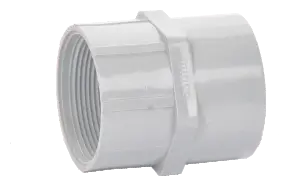 White PVC female threaded adaptor