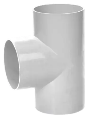 White PVC Tee PN6 fitting