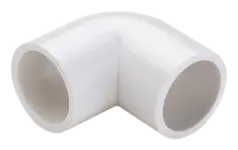 White ASTM SCH. 80 elbow