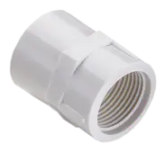 White ASTM SCH. 80 female threaded adaptor