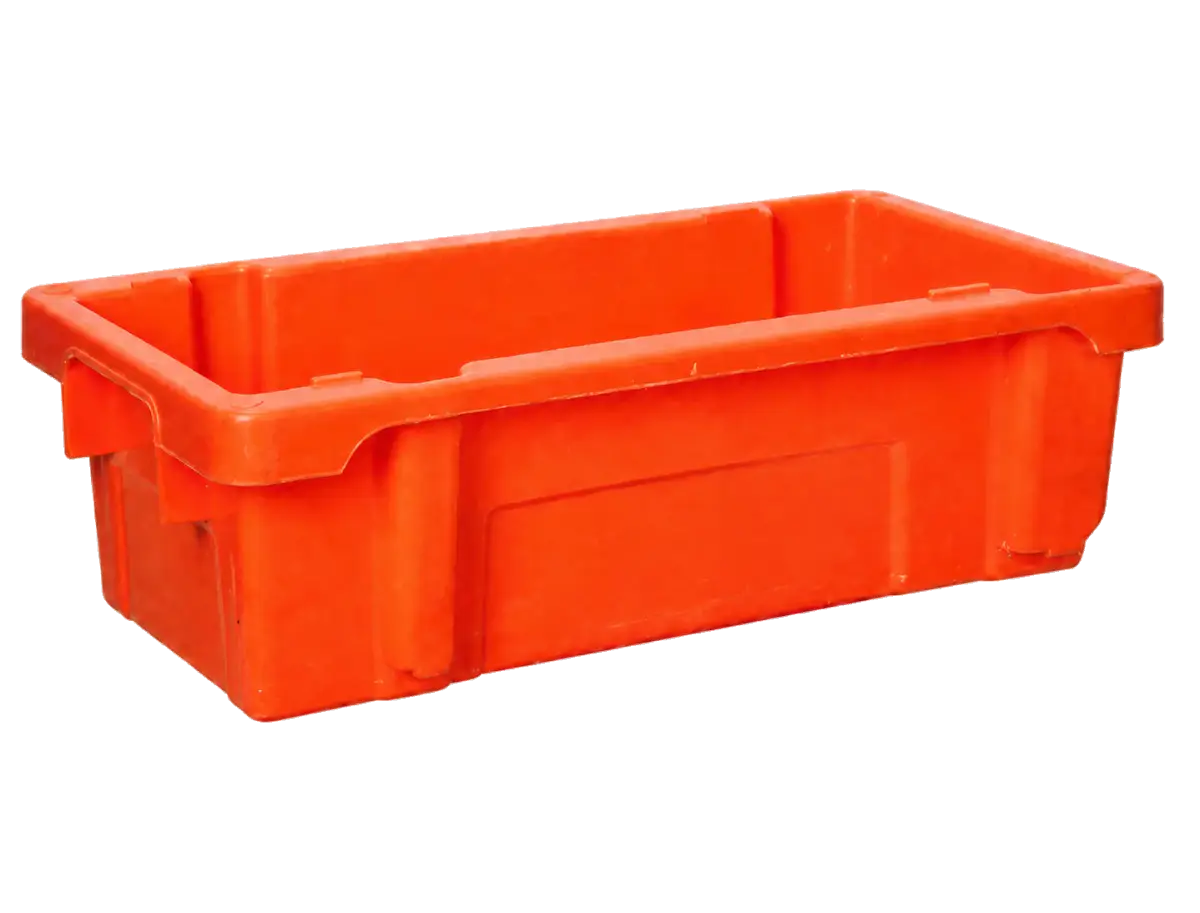 Orange Sanghavi Unbreakable milk crate
