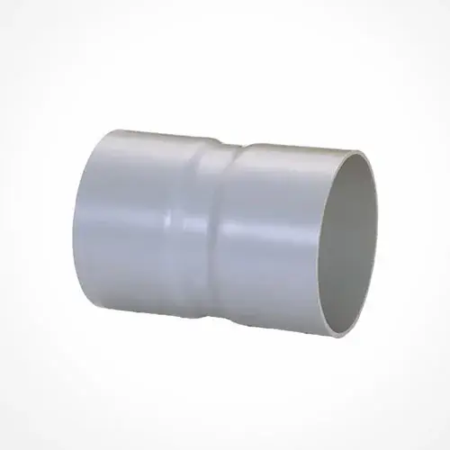 Grey fabricated agricultural pipe coupler