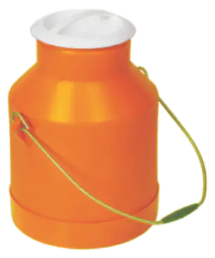 Orange Sanghavi Unbreakable plastic milk can